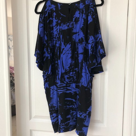 Nicole Miller Blue/Black Dress - Size S - Picture 12 of 16
